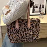 Leopard Fluff Tote Bag