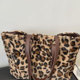 Leopard Fluff Tote Bag