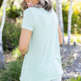 Just A Peek Short Sleeve Top