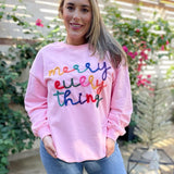 PREORDER: Merry Everything Tinsel Sweatshirt in Two Colors