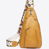 Adored Take A Trip PU Leather Sling Bag