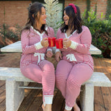 Candy Striped Pajama Pants Set