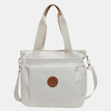 Nylon Solid Color Tote Bag