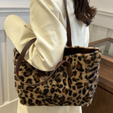 Leopard Fluff Tote Bag