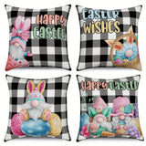 Plaid Gnome Easter Pillow Covers