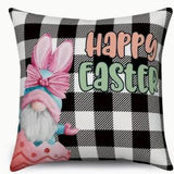 Plaid Gnome Easter Pillow Covers