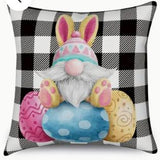 Plaid Gnome Easter Pillow Covers