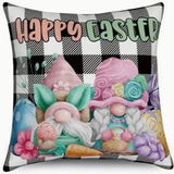 Plaid Gnome Easter Pillow Covers