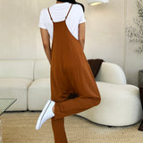 Double Take Full Size Sleeveless V-Neck Pocketed Jumpsuit