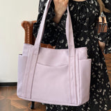 Oxford Cloth Tote Bag with Zipper