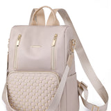 Zipper Pocket Beaded Backpack