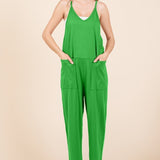 Culture Code Full Size Sleeveless Jumpsuit with Pockets