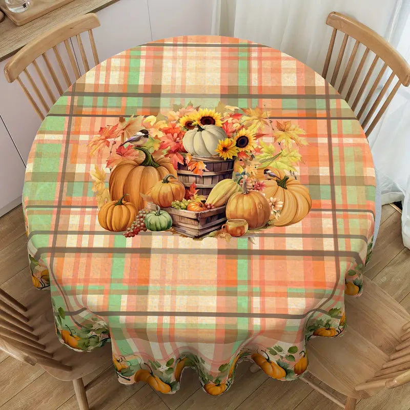 Autumn Plaid Tablecloth