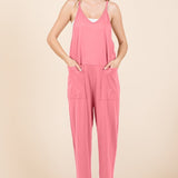 Culture Code Full Size Sleeveless Jumpsuit with Pockets