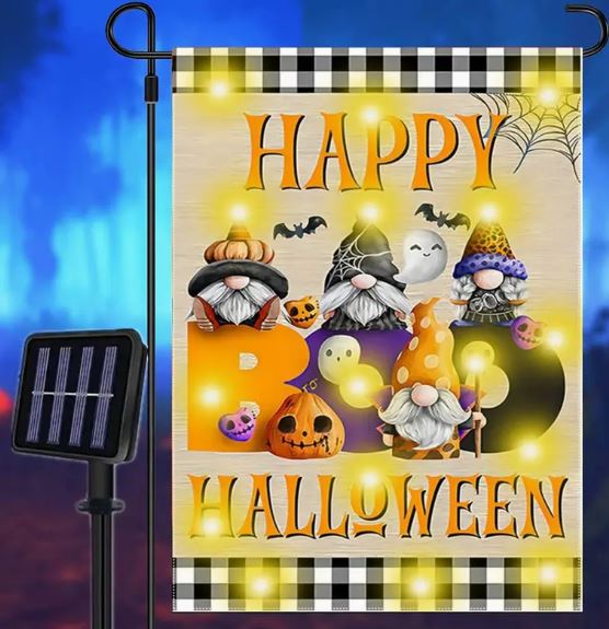 Halloween Solar Garden Flags