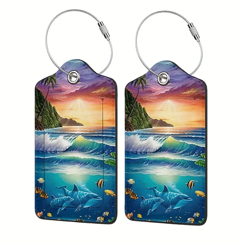 Sea Life Luggage Tags - Set of 2