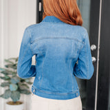 Every Occasion Denim Button Up Jacket