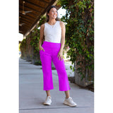 *The Eva Fuchsia -  High Waisted Gaucho Pants CP