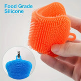 3 Pack Silicone Scrubber Sponges