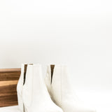 Tarim Bootie in White Croc