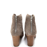 Twilight Studded Heeled Ankle Boot in Taupe