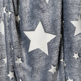 Glow in the Dark Blanket in Gray Star