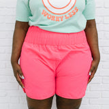 Potential Energy Shorts in Pink