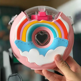 Portable Rainbow Donut Water Bottle